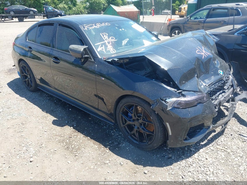 2020 BMW 3er VIN WBA5U9C04LFJ78714 IAAI salvage auction — FRONT & REAR, Salvage Title, sold $9,200 on 2026-08-11 (photo 1)