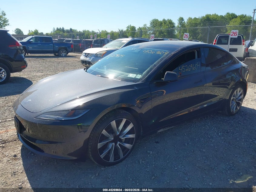 2025 Tesla Model 3 VIN 5YJ3E1EB5SF064926 IAAI salvage auction — UNDERCARRIAGE, Salvage Title, sold $17,600 on 2026-07-09 (photo 2)