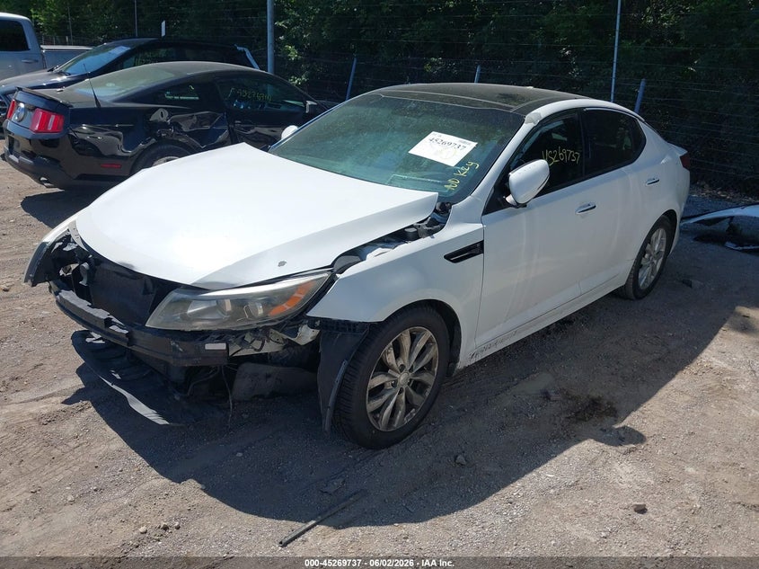 2015 Kia Optima VIN 5XXGN4A77FG464560 IAAI salvage auction — FRONT END, Salvage (Indiana), sold $300 on 2026-07-22 (photo 2)