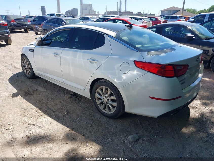 2015 Kia Optima VIN 5XXGN4A77FG464560 IAAI salvage auction — FRONT END, Salvage (Indiana), sold $300 on 2026-07-22 (photo 3)