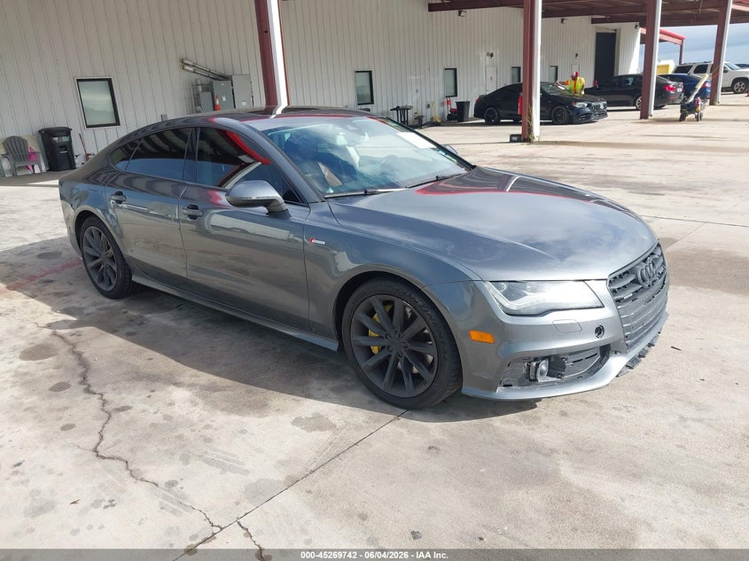 2015 Audi A7 VIN WAU2GBFCXFN003692 IAAI salvage auction — HAIL, Salvage Title, sold $2,100 on 2026-08-14 (photo 1)