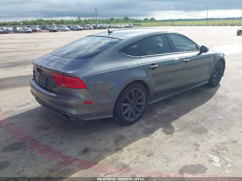 2015 Audi A7 VIN WAU2GBFCXFN003692 IAAI salvage auction — HAIL, Salvage Title, sold $2,100 on 2026-08-14 (photo 4)