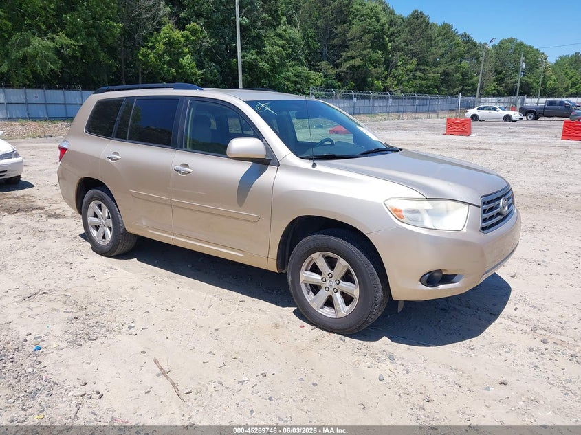 2008 Toyota Highlander VIN JTEDS41A682027080 IAAI salvage auction — LEFT SIDE, Salvage (Georgia), sold $450 on 2026-07-09 (photo 1)