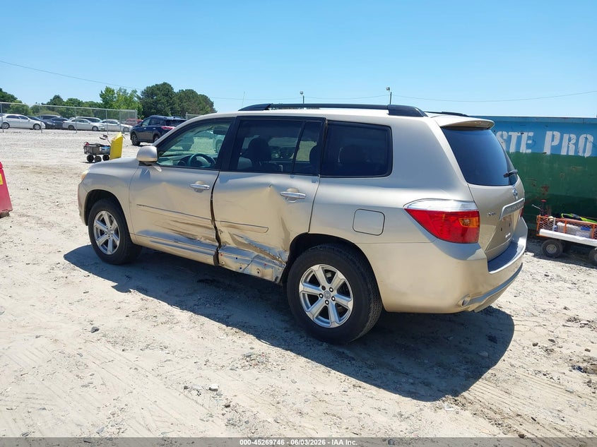 2008 Toyota Highlander VIN JTEDS41A682027080 IAAI salvage auction — LEFT SIDE, Salvage (Georgia), sold $450 on 2026-07-09 (photo 3)