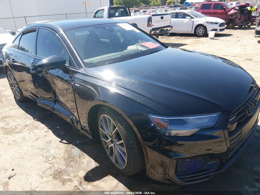 2023 Audi A6 VIN WAUL2BF28PN012838 IAAI salvage auction — RIGHT SIDE, Salvage Title, sold $9,700 on 2026-07-29 (photo 1)