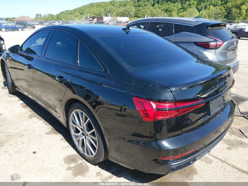 2023 Audi A6 VIN WAUL2BF28PN012838 IAAI salvage auction — RIGHT SIDE, Salvage Title, sold $9,700 on 2026-07-29 (photo 3)