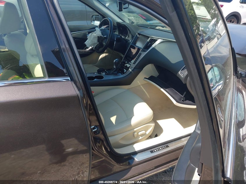 2015 Infiniti Q50 VIN JN1BV7AP7FM351930 IAAI salvage auction — FRONT END, Salvage Title, sold $2,250 on 2026-07-08 (photo 5)