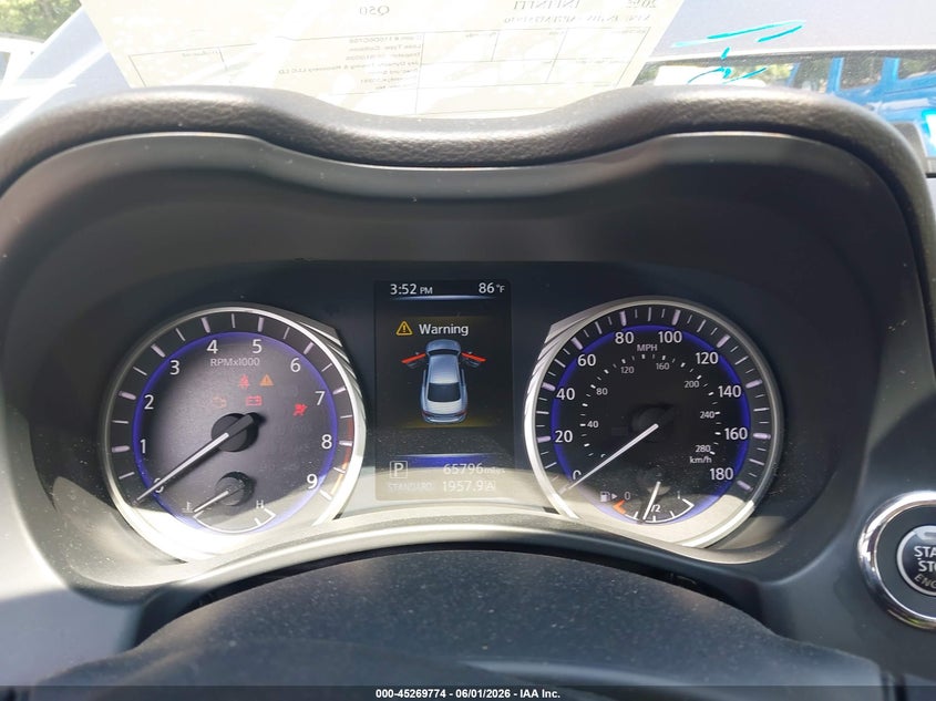 2015 Infiniti Q50 VIN JN1BV7AP7FM351930 IAAI salvage auction — FRONT END, Salvage Title, sold $2,250 on 2026-07-08 (photo 7)