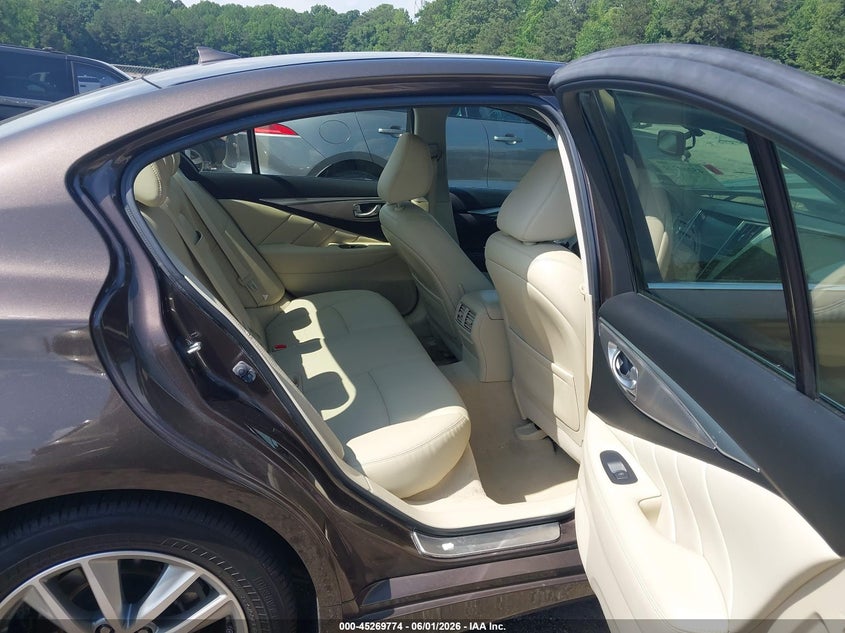 2015 Infiniti Q50 VIN JN1BV7AP7FM351930 IAAI salvage auction — FRONT END, Salvage Title, sold $2,250 on 2026-07-08 (photo 8)