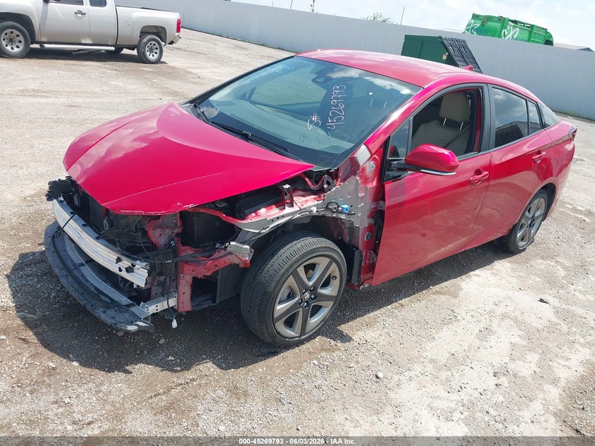 2019 Toyota Prius VIN JTDKARFU8K3088320 IAAI salvage auction — FRONT END, Salvage Title, sold $5,500 on 2026-07-11 (photo 2)