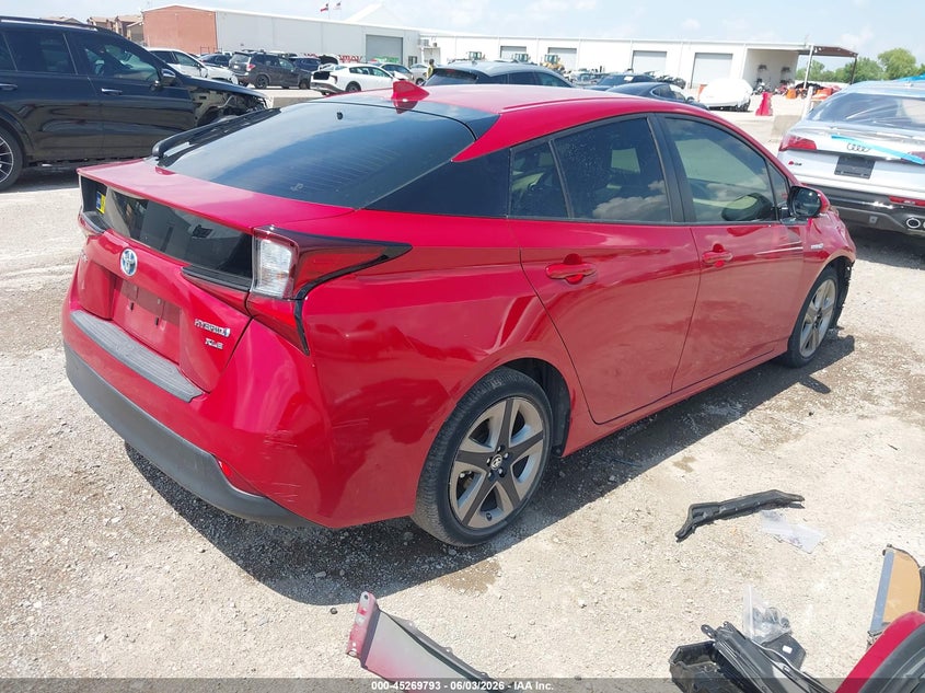 2019 Toyota Prius VIN JTDKARFU8K3088320 IAAI salvage auction — FRONT END, Salvage Title, sold $5,500 on 2026-07-11 (photo 4)