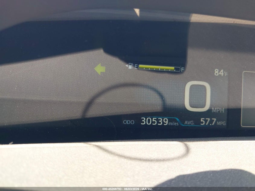 2019 Toyota Prius VIN JTDKARFU8K3088320 IAAI salvage auction — FRONT END, Salvage Title, sold $5,500 on 2026-07-11 (photo 7)