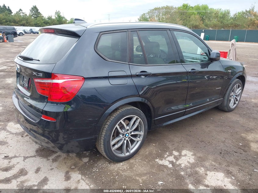 2015 BMW X3 VIN 5UXWX7C58F0K35520 IAAI salvage auction — SIDE, Salvage Title, sold $3,350 on 2026-07-08 (photo 4)