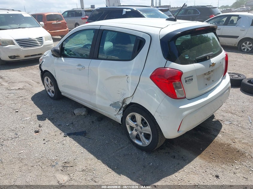 2020 Chevrolet Spark VIN KL8CB6SA2LC477086 IAAI salvage auction — NORMAL WEAR, Clear (Indiana), sold $1,850 on 2026-07-29 (photo 3)