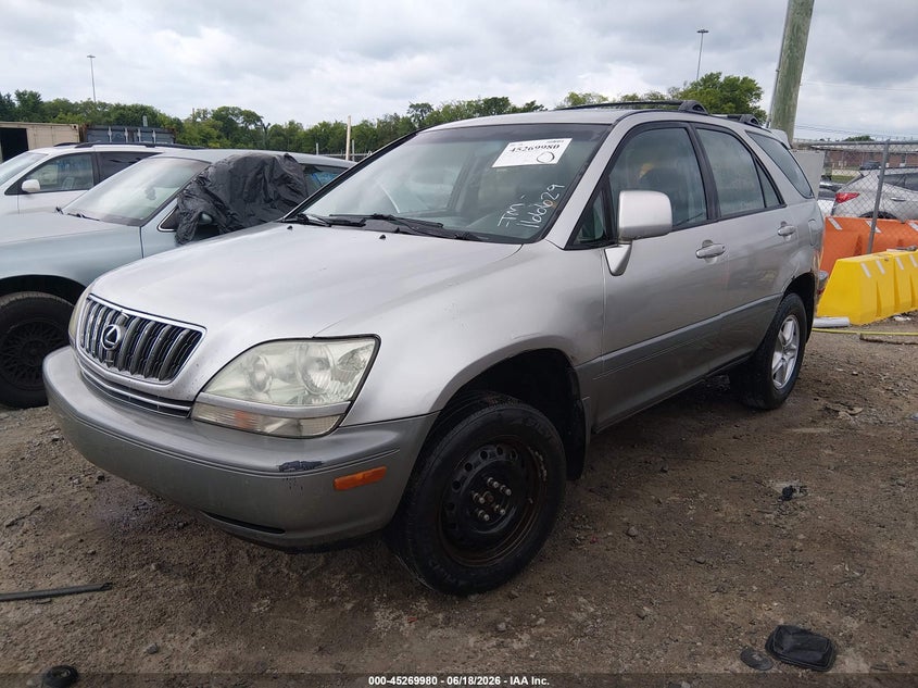 2001 Lexus Rx VIN JTJHF10U810166629 IAAI salvage auction — RIGHT REAR, Clear (Tennessee), sold $400 on 2026-07-09 (photo 2)