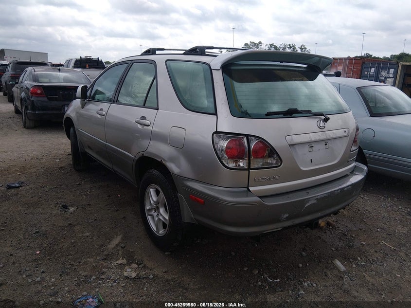 2001 Lexus Rx VIN JTJHF10U810166629 IAAI salvage auction — RIGHT REAR, Clear (Tennessee), sold $400 on 2026-07-09 (photo 3)