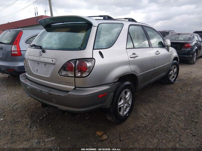 2001 Lexus Rx VIN JTJHF10U810166629 IAAI salvage auction — RIGHT REAR, Clear (Tennessee), sold $400 on 2026-07-09 (photo 4)