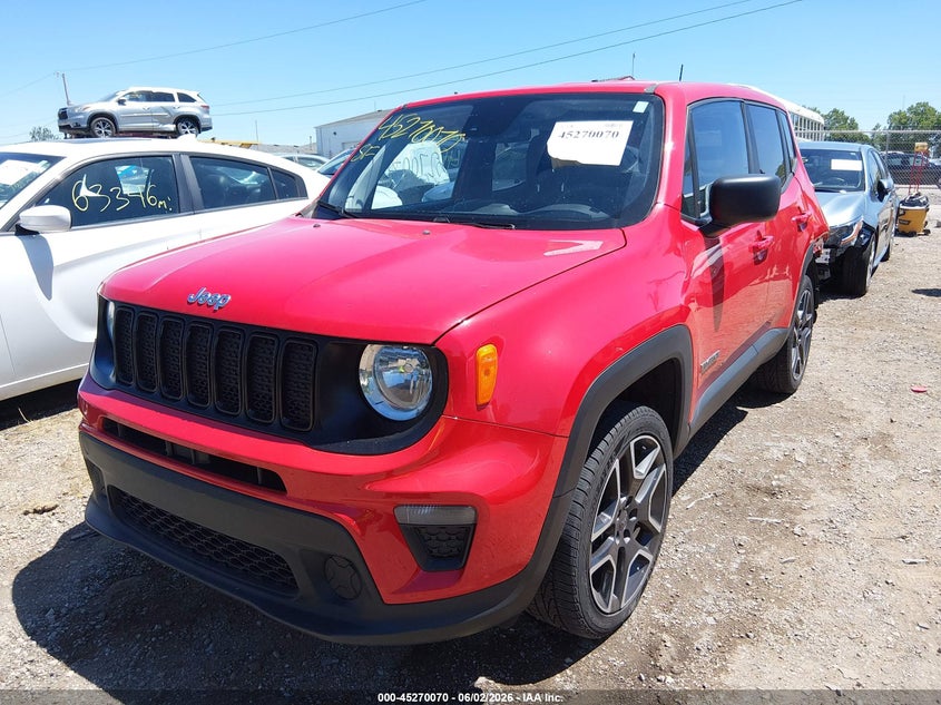 2021 Jeep Renegade VIN ZACNJDAB5MPM53263 IAAI salvage auction — REAR END, Salvage Title, sold $4,550 on 2026-07-29 (photo 2)