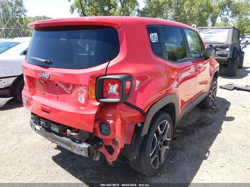 2021 Jeep Renegade VIN ZACNJDAB5MPM53263 IAAI salvage auction — REAR END, Salvage Title, sold $4,550 on 2026-07-29 (photo 4)