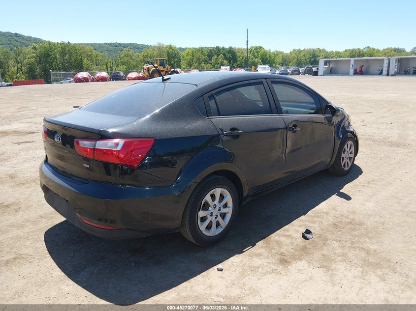 2017 Kia Rio VIN KNADM4A35H6105242 IAAI salvage auction — RIGHT SIDE, Salvage (New Jersey), sold $25 on 2026-07-31 (photo 4)