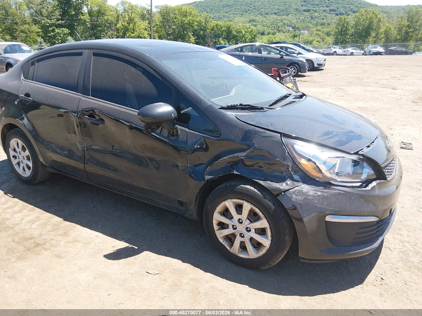 2017 Kia Rio VIN KNADM4A35H6105242 IAAI salvage auction — RIGHT SIDE, Salvage (New Jersey), sold $25 on 2026-07-31 (photo 6)