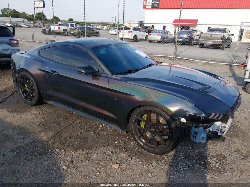 2020 Ford Mustang VIN 1FA6P8CF3L5170886 IAAI salvage auction — FRONT & REAR, Salvage Title, sold $8,100 on 2026-07-29 (photo 1)