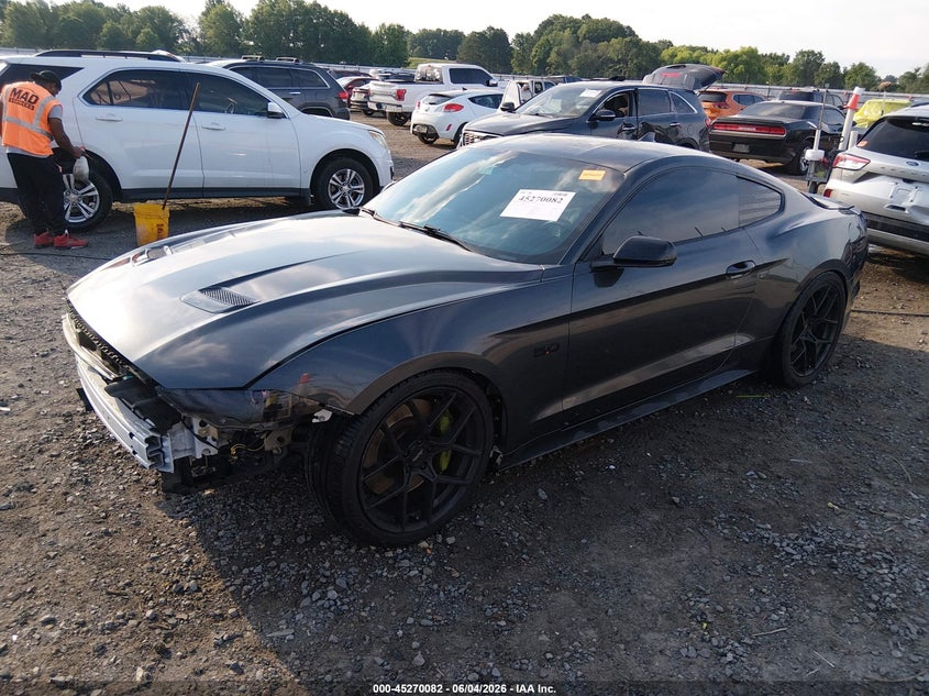 2020 Ford Mustang VIN 1FA6P8CF3L5170886 IAAI salvage auction — FRONT & REAR, Salvage Title, sold $8,100 on 2026-07-29 (photo 2)