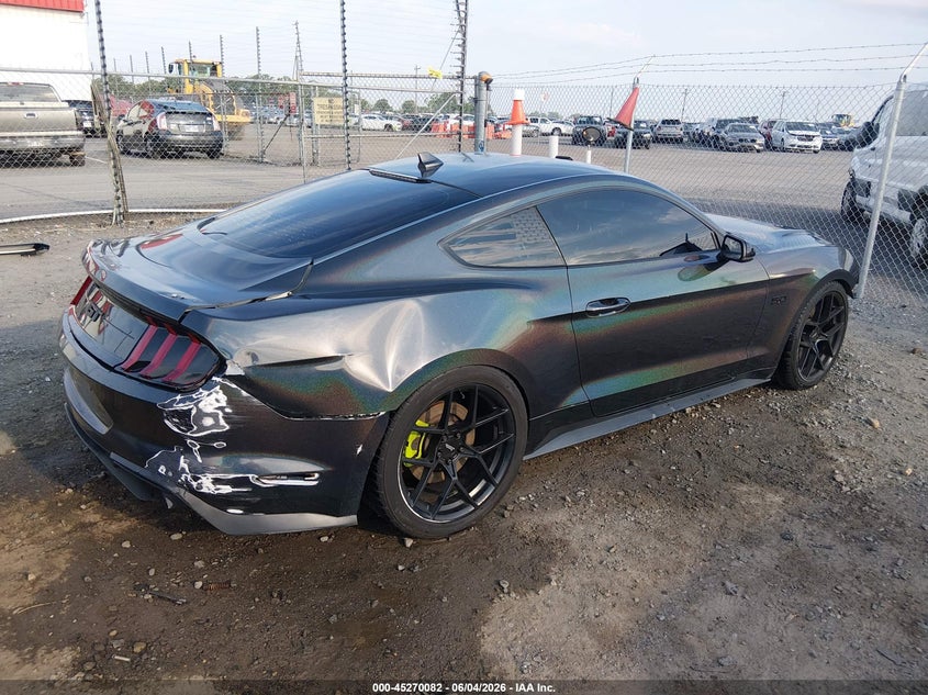 2020 Ford Mustang VIN 1FA6P8CF3L5170886 IAAI salvage auction — FRONT & REAR, Salvage Title, sold $8,100 on 2026-07-29 (photo 4)