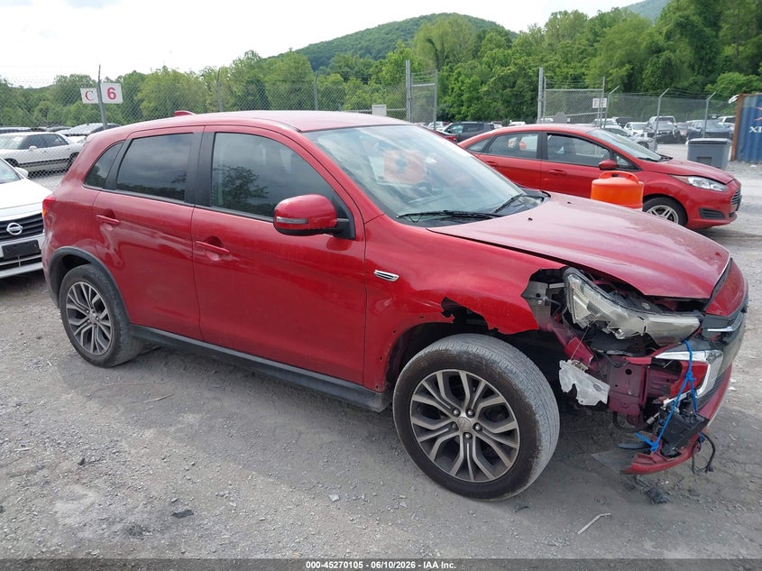 2019 Mitsubishi Outlander VIN JA4AP4AU2KU003450 IAAI salvage auction — FRONT END, Clear (Virginia), sold $2,700 on 2026-07-07 (photo 1)