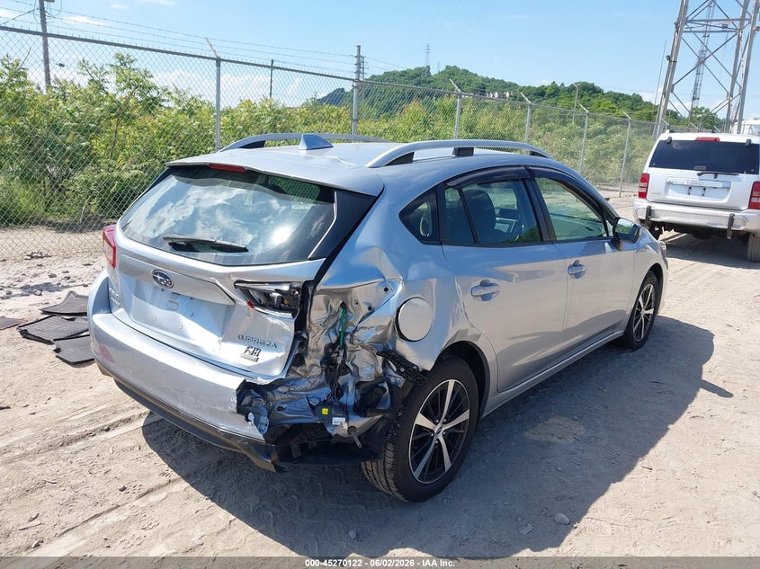 2022 Subaru Impreza VIN 4S3GTAD67N3716491 IAAI salvage auction — REAR END, Salvage Title, sold $3,850 on 2026-07-19 (photo 4)