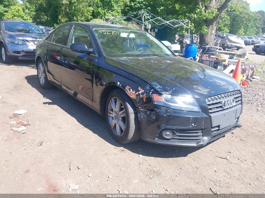 2010 Audi A4 VIN WAUBFAFL0AN017753 IAAI salvage auction — NORMAL WEAR, Salvage Title (New York), sold $450 on 2026-07-07 (photo 1)