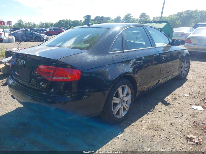 2010 Audi A4 VIN WAUBFAFL0AN017753 IAAI salvage auction — NORMAL WEAR, Salvage Title (New York), sold $450 on 2026-07-07 (photo 4)