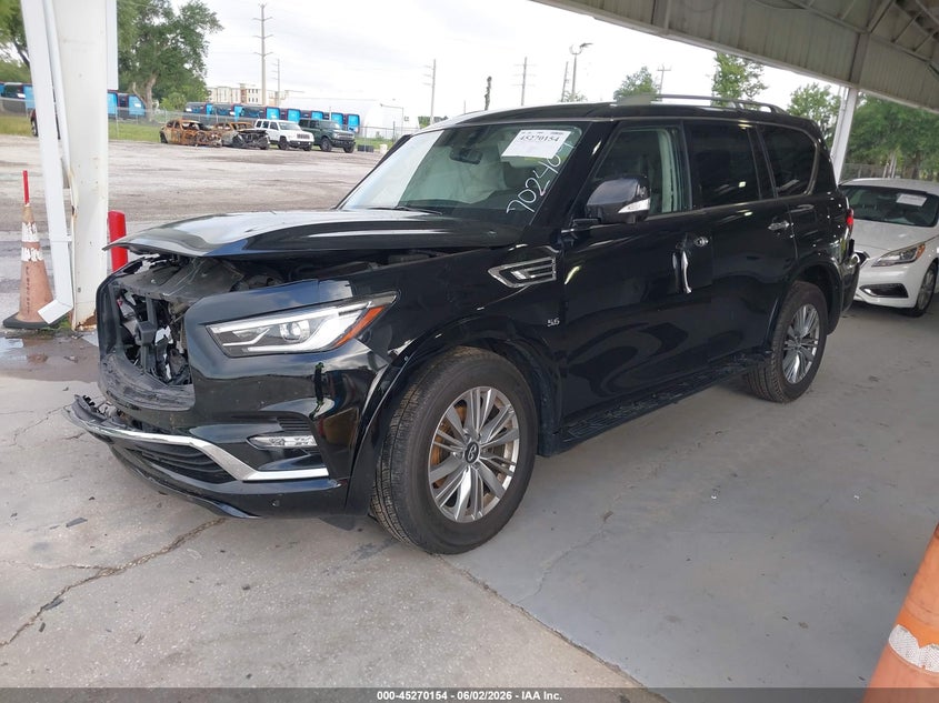2020 Infiniti Qx80 VIN JN8AZ2NF4L9702409 IAAI salvage auction — RIGHT SIDE, Salvage Title, sold $3,300 on 2026-07-08 (photo 2)