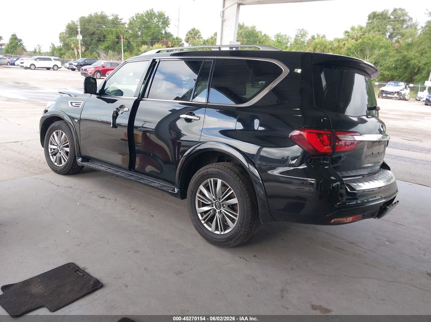 2020 Infiniti Qx80 VIN JN8AZ2NF4L9702409 IAAI salvage auction — RIGHT SIDE, Salvage Title, sold $3,300 on 2026-07-08 (photo 3)
