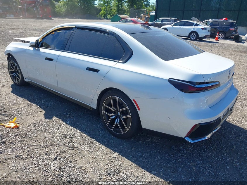 2024 BMW I7 VIN WBY43EJ08RCS32862 IAAI salvage auction — FRONT END, Salvage Title, sold $25 on 2026-07-30 (photo 3)