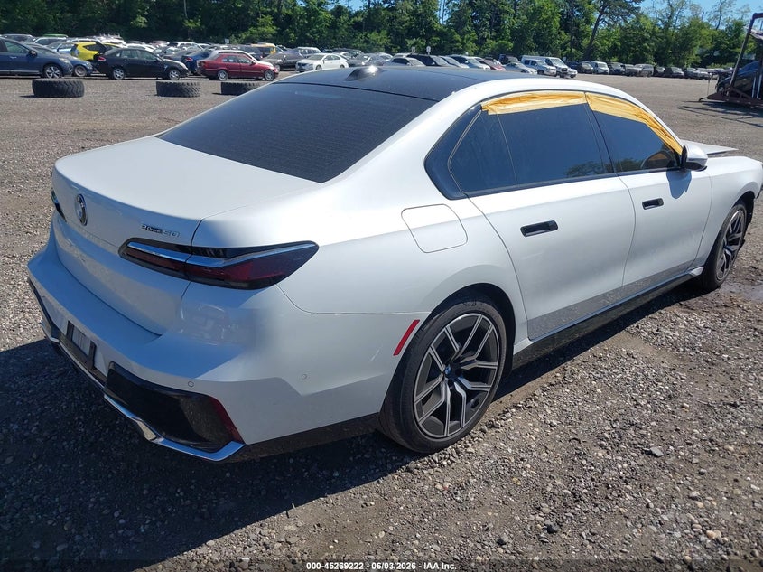 2024 BMW I7 VIN WBY43EJ08RCS32862 IAAI salvage auction — FRONT END, Salvage Title, sold $25 on 2026-07-30 (photo 4)
