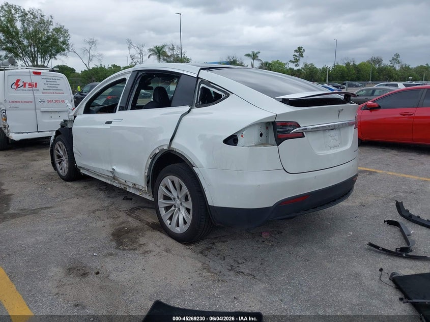 2020 Tesla Model x VIN 5YJXCAE23LF232653 IAAI salvage auction — FRONT & REAR, Salvage Title, sold $6,600 on 2026-07-30 (photo 3)