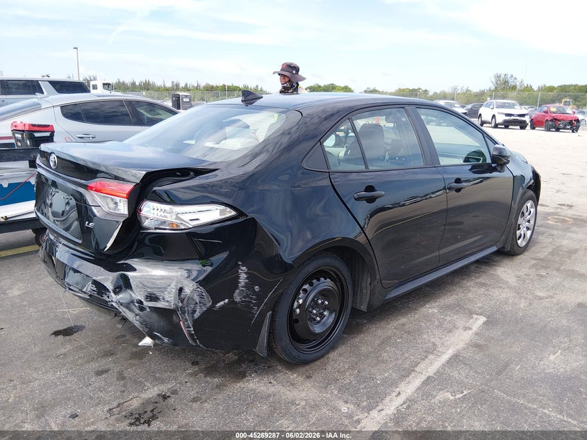 2025 Toyota Corolla VIN 5YFB4MDEXSP252633 IAAI salvage auction — REAR END, Certificate Of Destruction (Florida), sold $5,050 on 2026-07-30 (photo 4)