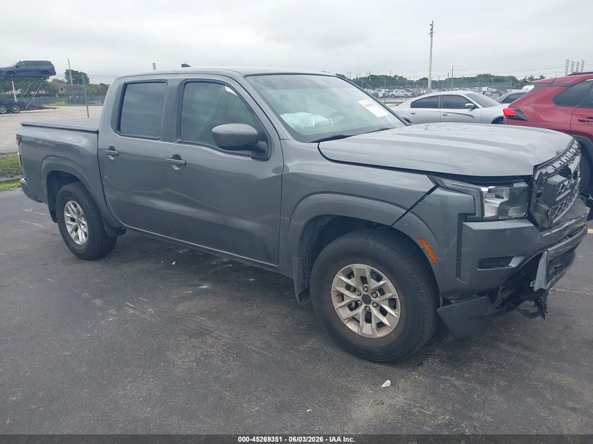 2024 Nissan Navara (frontier) VIN 1N6ED1EJ3RN633302 IAAI salvage auction — FRONT END, Certificate Of Destruction (Florida), sold $7,600 on 2026-07-09 (photo 1)