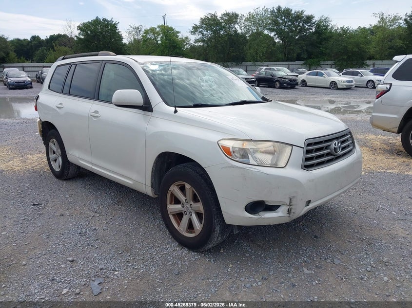 2010 Toyota Highlander VIN JTEZA3EH4A2011623 IAAI salvage auction — RIGHT REAR, Rebuildable (Florida), sold $25 on 2026-07-23 (photo 1)