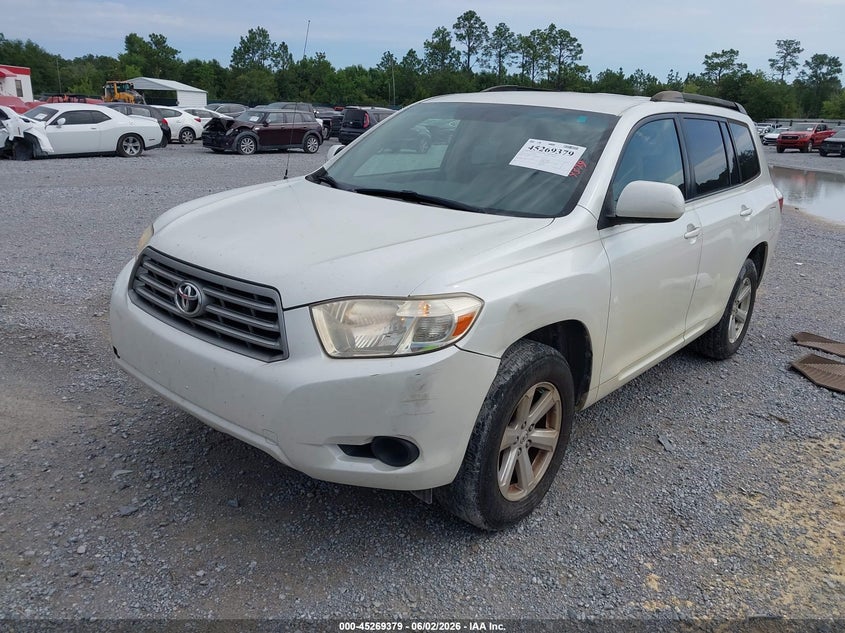 2010 Toyota Highlander VIN JTEZA3EH4A2011623 IAAI salvage auction — RIGHT REAR, Rebuildable (Florida), sold $25 on 2026-07-23 (photo 2)