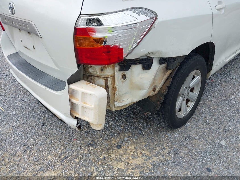 2010 Toyota Highlander VIN JTEZA3EH4A2011623 IAAI salvage auction — RIGHT REAR, Rebuildable (Florida), sold $25 on 2026-07-23 (photo 6)