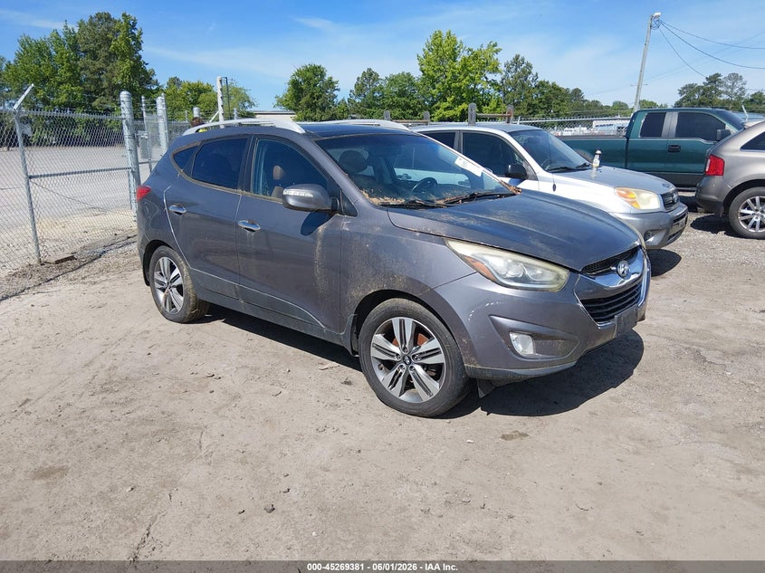 2015 Hyundai Tucson VIN KM8JU3AG5FU028234 IAAI salvage auction — REAR END, Clear (Virginia), sold $1,850 on 2026-07-10 (photo 1)
