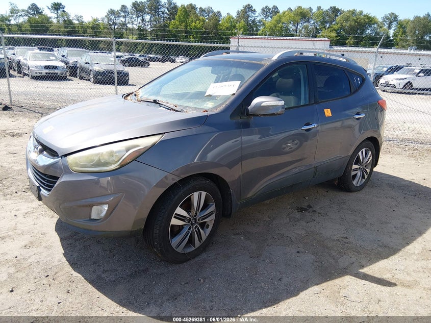 2015 Hyundai Tucson VIN KM8JU3AG5FU028234 IAAI salvage auction — REAR END, Clear (Virginia), sold $1,850 on 2026-07-10 (photo 2)