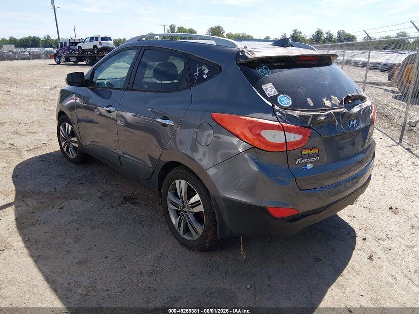2015 Hyundai Tucson VIN KM8JU3AG5FU028234 IAAI salvage auction — REAR END, Clear (Virginia), sold $1,850 on 2026-07-10 (photo 3)