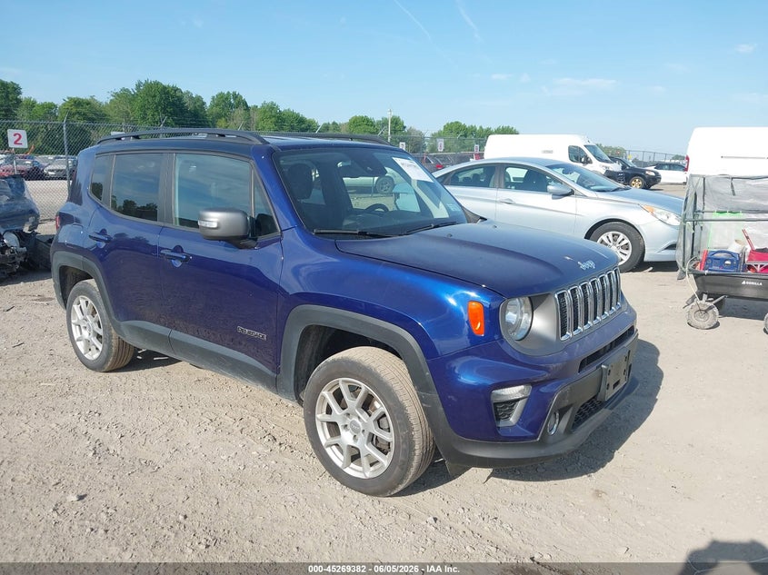 2021 Jeep Renegade VIN ZACNJDD12MPM42367 IAAI salvage auction — FRONT END, Salvage Title, sold $3,950 on 2026-08-06 (photo 1)