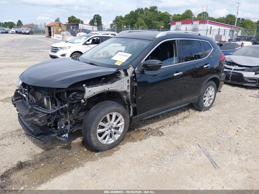 2017 Nissan Rogue VIN KNMAT2MT6HP583642 IAAI salvage auction — FRONT END, Salvage (West Virginia), sold $1,500 on 2026-07-22 (photo 2)