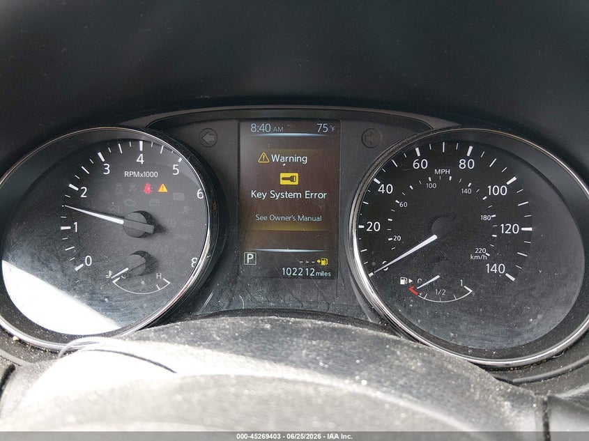 2017 Nissan Rogue VIN KNMAT2MT6HP583642 IAAI salvage auction — FRONT END, Salvage (West Virginia), sold $1,500 on 2026-07-22 (photo 7)