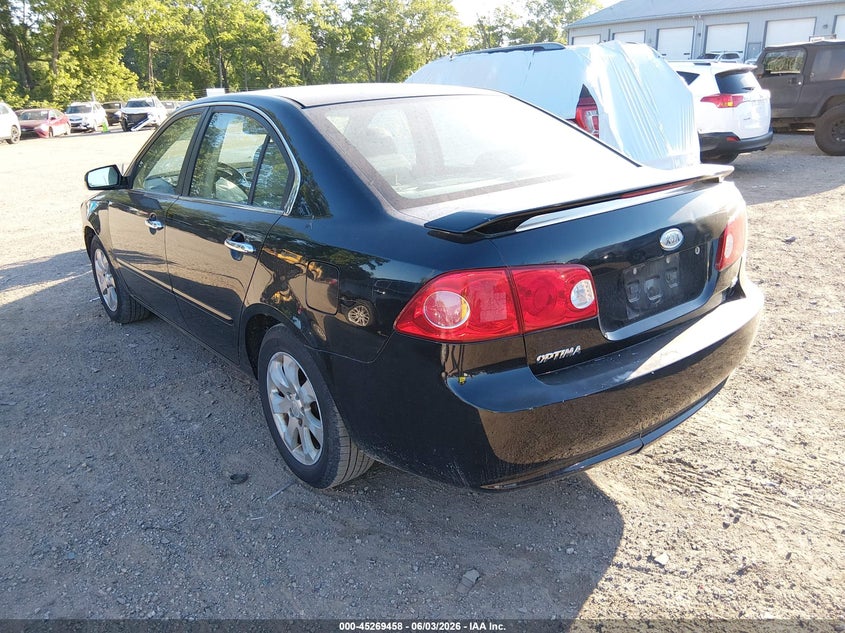 2008 Kia Optima VIN KNAGE123385229443 IAAI salvage auction — FRONT END, Clear (Indiana), sold $375 on 2026-07-08 (photo 3)