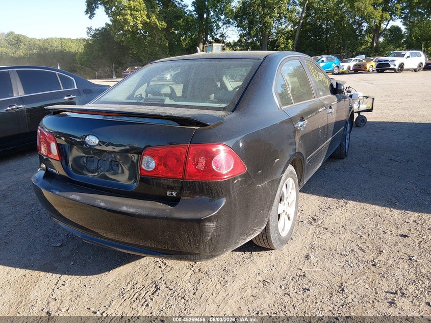 2008 Kia Optima VIN KNAGE123385229443 IAAI salvage auction — FRONT END, Clear (Indiana), sold $375 on 2026-07-08 (photo 4)